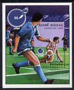 Guinea - Bissau 1988 Essen 88 Stamp Fair & European Football Championships, unmounted mint m/sheet, SG MS 1028, Mi BL 272, stamps on stamp exhibitions, stamps on football, stamps on sport