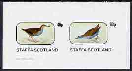 Staffa 1982 Birds #40 imperf set of 2 values (40p & 60p) unmounted mint, stamps on birds  
