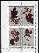 Staffa 1982 Flowers #10 perf  set of 4 values (10p to 75p) unmounted mint, stamps on , stamps on  stamps on flowers