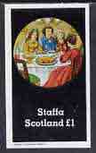 Staffa 1982 Fairy Tales (The Wedding Breakfast) imperf  souvenir Sheet (Â£1 value) unmounted mint, stamps on fairy tales, stamps on literature  