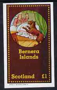 Bernera 1982 Fairy Tales (Little Red Riding Hood) imperf  souvenir sheet (Â£1 value) unmounted mint, stamps on fairy tales, stamps on literature, stamps on wolves, stamps on wolf