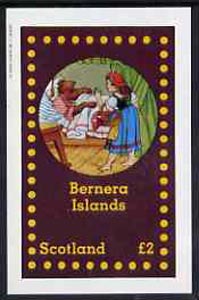 Bernera 1982 Fairy Tales (Little Red Riding Hood) imperf  deluxe sheet (Â£2 value) unmounted mint, stamps on fairy tales, stamps on literature, stamps on wolves, stamps on wolf