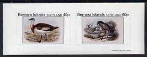 Bernera 1981 Ducks #3 imperf  set of 2 values (40p & 60p) unmounted mint, stamps on birds