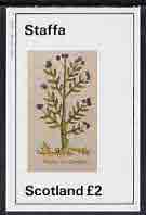 Staffa 1982 Herbs (Thyme of Candia) imperf  deluxe sheet (Â£2 value) unmounted mint, stamps on flowers     herbs & spices