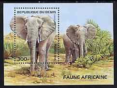 Benin 1995 Mammals (Elephants) m/sheet, SG 1320, Mi BL 13 unmounted mint, stamps on animals    elephants