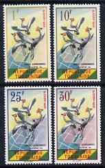 Togo 1961 Crowned Cranes set of 4 unmounted mint, SG 272-75, Mi 304-07, stamps on birds, stamps on cranes
