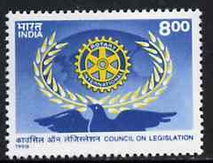 India 1998 Rotary Council on Legislation, 8r unmounted mint*, stamps on rotary
