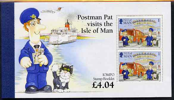 Isle of Man 1994 Postman Pat Â£4.04 booklet complete and very fine, SG SB38, stamps on postal, stamps on postman, stamps on cats