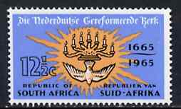 South Africa 1965 Dutch Reformed Church 12.5c unmounted mint, SG 261, stamps on religion, stamps on churches