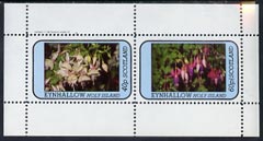 Eynhallow 1982 Flowers #08 (Fuschias) perf  set of 2 values (40p & 60p) unmounted mint, stamps on flowers, stamps on fuchsias