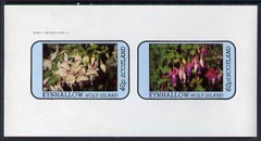 Eynhallow 1982 Flowers #08 (Fuschias) imperf  set of 2 values (40p & 60p) unmounted mint, stamps on flowers, stamps on fuchsias
