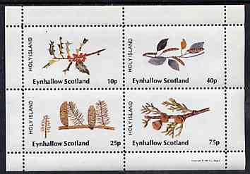 Eynhallow 1981 Trees (Fruits & Berries) perf  set of 4 values (10p to 75p) unmounted mint, stamps on trees    fruits