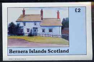 Bernera 1982 Architecture imperf deluxe sheet (Â£2 value 17th Century House) unmounted mint, stamps on architecture    houses