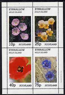 Eynhallow 1981 Flowers #05 perf  set of 2 values (40p & 60p values) unmounted mint, stamps on flowers, stamps on violas