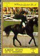 Ajman 1972 Dressage 1R from Munich Olympics perf set of 16, unmounted mint , stamps on horses
