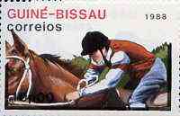 Guinea - Bissau 1988 Equestrian 10p from Seoul Olympic Games set of 7, SG 1014 unmounted mint*, stamps on horses