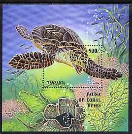 Tanzania 1995 Marine Life unmounted mint m/sheet, Mi BL 280, stamps on marine-life