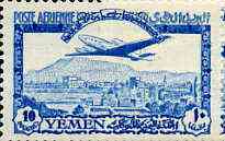 Yemen - Kingdom 1947 Douglas DC-4 10b blue unmounted mint, SG 63, stamps on aviation    douglas