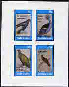 Staffa 1982 Pigeons #02 imperf  set of 4 values (10p to 75p) unmounted mint , stamps on birds    pigeon