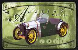 Telephone Card - Singapore $10 phone card showing 1921 Austin 7, stamps on cars      austin