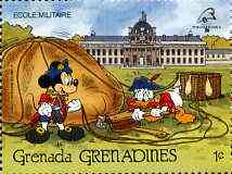 Grenada - Grenadines 1989 Mickey & Donald Inflating Balloon 1c from Walt Disney Philexfrance set, SG 1145 unmounted mint, stamps on balloons