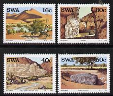 South West Africa 1988 Landmarks set of 4 unmounted mint, SG 491-94, stamps on tourism
