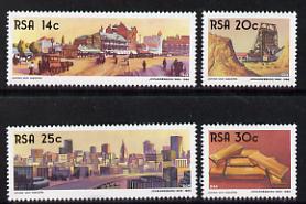 South Africa 1986 Centenary of Johannesburg set of 4 unmounted mint, SG 604-07, stamps on tourism, stamps on mining, stamps on minerals