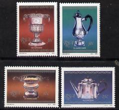 South Africa 1985 Silverware set of 4 unmounted mint, SG 590-93*, stamps on crafts, stamps on minerals, stamps on sugar, stamps on  tea , stamps on coffee