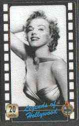 Telephone Card - Legends of Holllywood #08 - 20 units phone card showing Marilyn Monroe (black & white half-length), stamps on marilyn monroe     films     cinema   entertainments