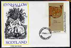 Eynhallow 1982 Viking Antiqueties imperf souvenir sheet (\A31 value Viking Weather Vane) on cover with first day cancel, stamps on antiques    vikings       weather