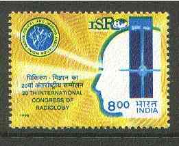 India 1998 20th International Congress of Radiology unmounted mint*, stamps on atomics, stamps on nuclear, stamps on science, stamps on medical, stamps on x-rays