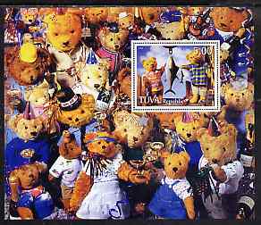 Touva 1998 Teddy Bears perf m/sheet unmounted mint, stamps on teddy bears