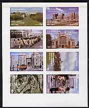 Eynhallow 1977 Silver Jubilee imperf set of 8 values (Scenes around Windsor Castle) unmounted mint, stamps on royalty, stamps on silver jubilee, stamps on castles, stamps on militaria