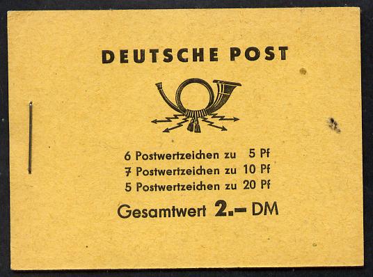 Germany - East 1960 Five Year Plan 2 Dm booklet complete and fine SG ESB3), stamps on industry