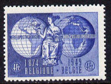 Belgium 1949 75th Anniversary of Universal Postal Union unmounted mint, SG 1296, stamps on upu, stamps on  upu , stamps on 