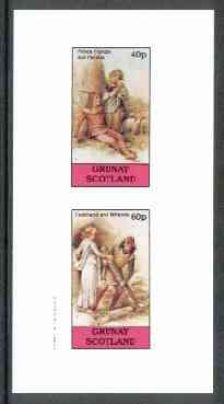 Grunay 1982 Shakespeare Characters (Perdita & Miranda) imperf set of 2 unmounted mint, stamps on , stamps on  stamps on literature, stamps on  stamps on shakespeare