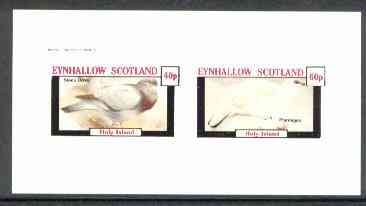 Eynhallow 1982 Birds #21 (Dove & Ptarmigan) imperf  set of 2 values (40p & 60p) unmounted mint , stamps on birds    doves