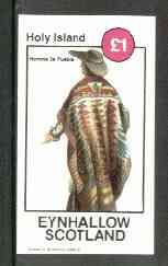 Eynhallow 1982 Costumes #02 (Puebla Man) imperf souvenir sheet (Â£1 value) unmounted mint, stamps on costumes