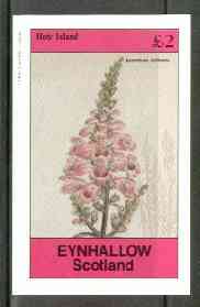 Eynhallow 1982 Flowers #24 (Aconitum anthora) imperf deluxe sheet (Â£2 value) unmounted mint, stamps on flowers