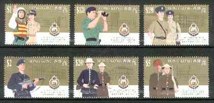 Hong Kong 1994 Royal Hong Kong Police Force unmounted mint set of 6, SG 772-77*, stamps on police