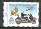 Spain 1999 175th Anniversary of Spanish Police unmounted mint, stamps on police, stamps on motorbikes, stamps on helicopters