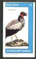 Eynhallow 1982 Birds #23 (King Vulture) imperf souvenir sheet (Â£1 value) unmounted mint, stamps on birds   