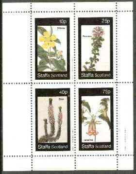 Staffa 1982 Flowers #31 (Dillenia, Psoralea, Erica & Canarina) perf set of 4 values unmounted mint, stamps on flowers    