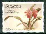 Guyana 1985-89 Orchids Series 1 plate 43 (Sanders Reichenbachia) 200c (with wmk) unmounted mint, SG 1770*, stamps on orchids, stamps on flowers