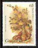 Guyana 1985-89 Orchids Series 1 plate 88 (Sanders Reichenbachia) 65c unmounted mint, unlisted by SG without surcharge*, stamps on orchids, stamps on flowers