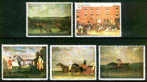 St Kilda 1969 Painting of Horses perf set of 5 values only (5d, 1s, 1s6d, 2s6d & 5s) unmounted mint*, stamps on arts, stamps on horses