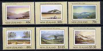 New Zealand 1988 NZ Heritage - 1st issue - The Land perf set of 6 unmounted mint, SG 1484-9, stamps on arts