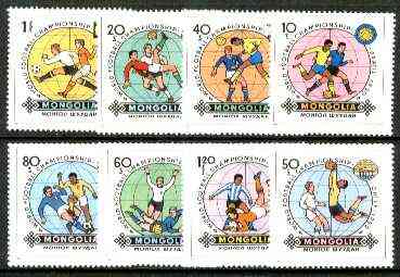 Mongolia 1982 Football World Cup Championships complete set of 8, unmounted mint SG 1439-46*, stamps on football, stamps on sport
