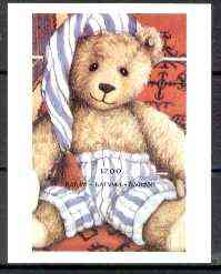Batum 1996 Teddy Bears imperf souvenir sheet (1200 value) unmounted mint, stamps on teddy bears