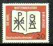Germany - West 1962 150th Anniversary of WŸrttembergische Bibelanstalt (Bible Publishers) unmounted mint, SG 1296*, stamps on bible, stamps on religion, stamps on printing